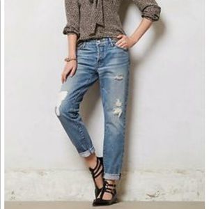 NEW • Koral • Relaxed Skinny Destroyed Jeans 25